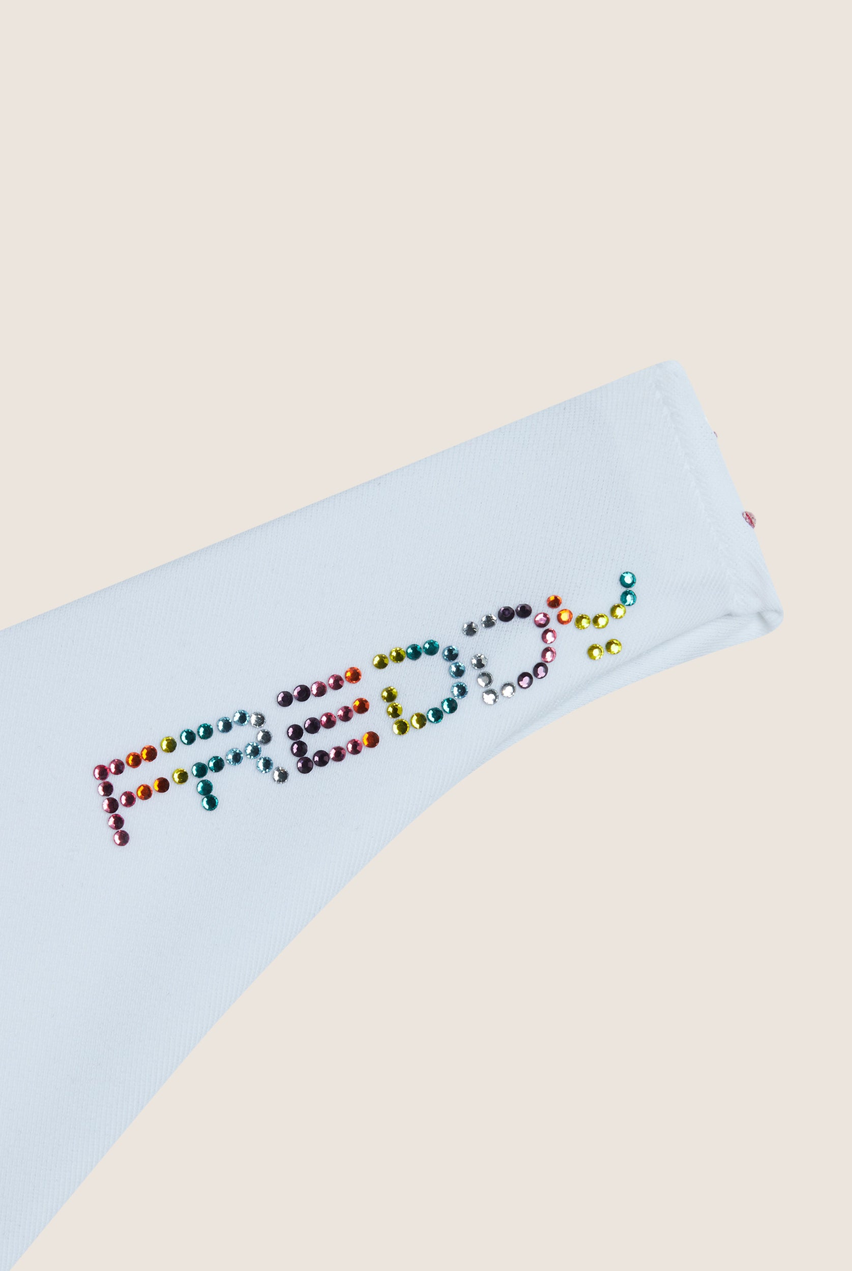 Bikinihose mit Strassverzierung - WHITE