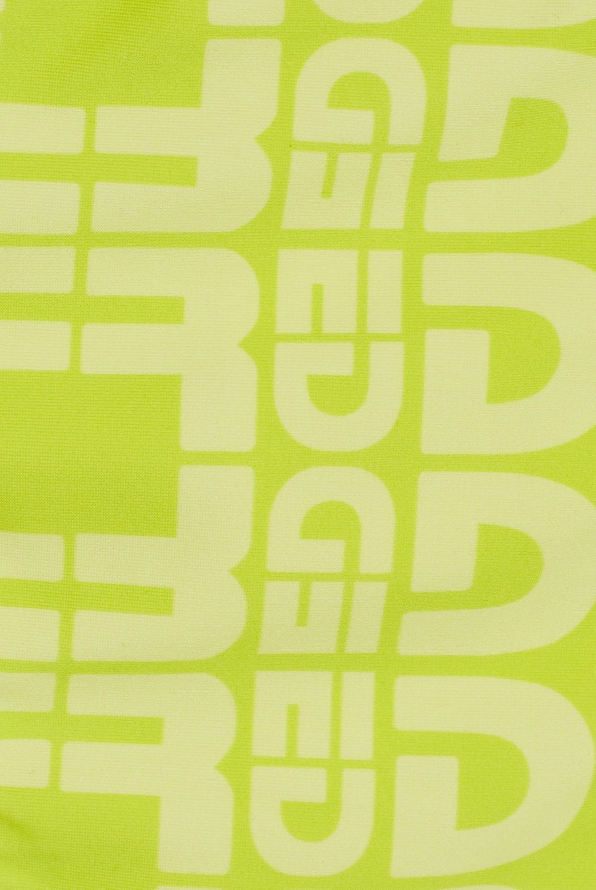 String-Bikinihose mit Allover-Logo-Print - LIME