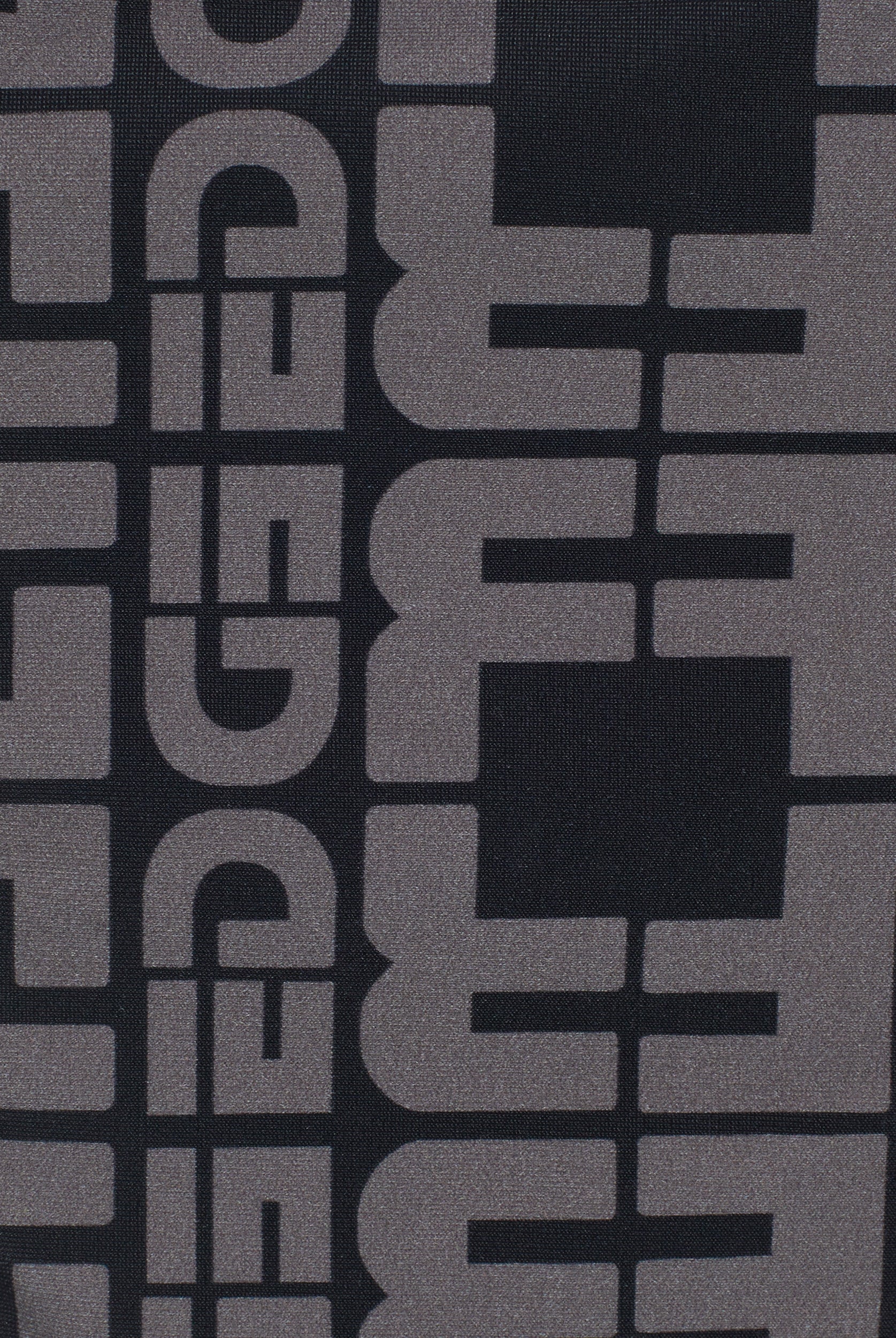 String-Bikinihose mit Allover-Logo-Print - BLACK