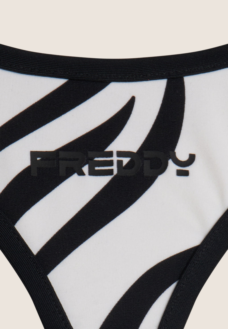 Triangel-Bikinioberteil mit Zebramuster - ZEBRA