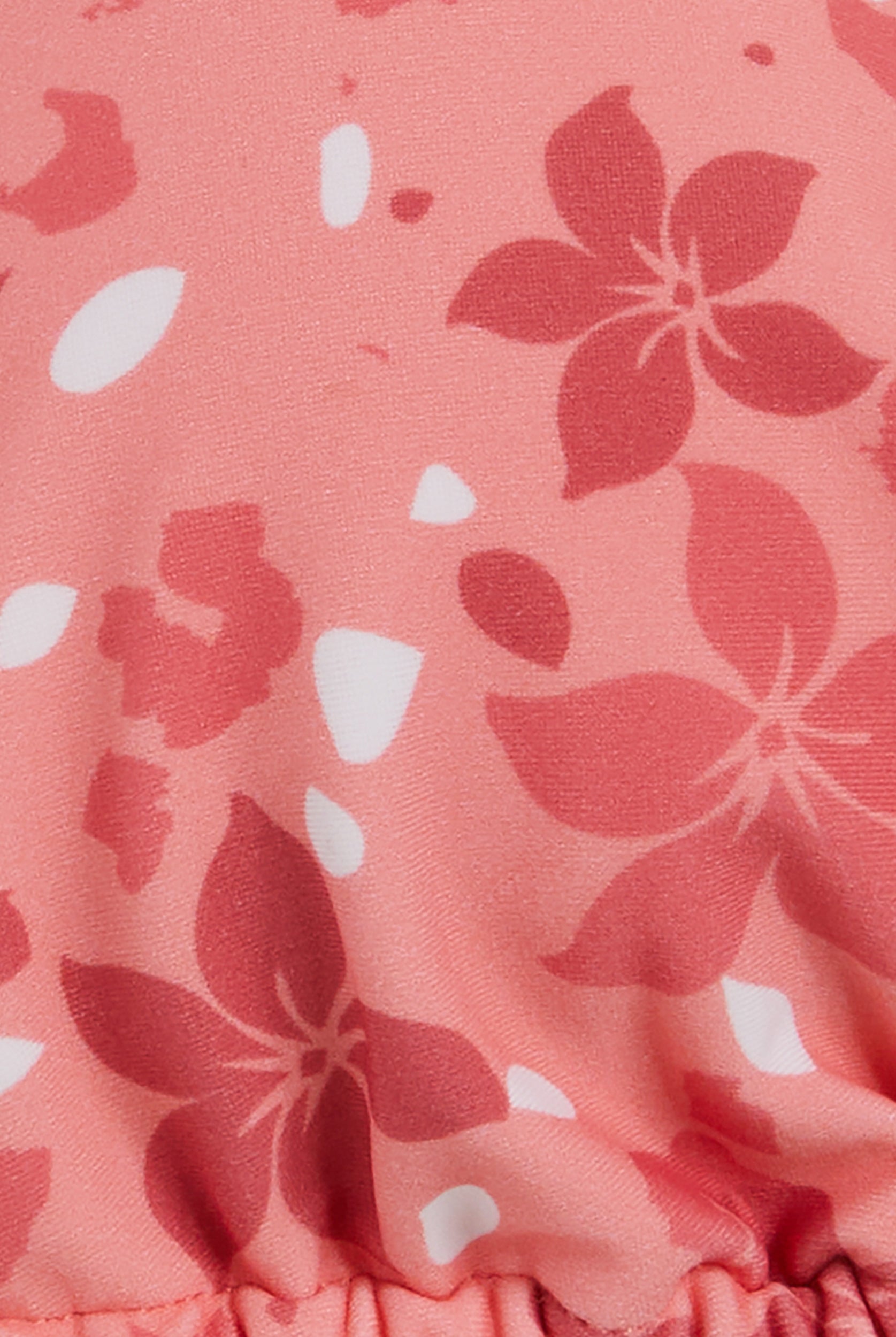 Triangel-Bikinioberteil mit Blumenmuster - CORAL