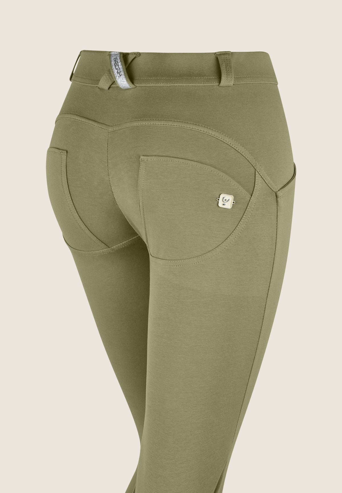 WR.UP Push-Up Regular Waist Skinny Pants - Four Leaf Clover Green