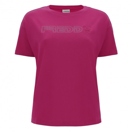 FREDDY Printed T-Shirt - F58 - Sangria Rød