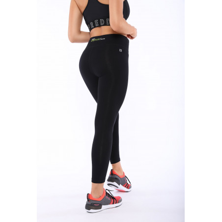 Energy Pants® In Cotton - High Waist Skinny - 7/8 Length - N - Black
