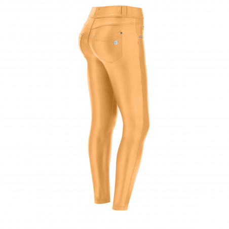 N.O.W® Ecoleather Pants - 7/8 Mid Waist Super Skinny - A50 - Topax