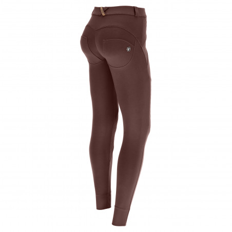WR.UP® Push-Up Pants - Regular Waist Super Skinny - Biker-Style - M29 - Dark Brown