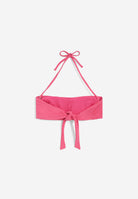 Bandeau-Bikinioberteil mit Freddy Logo - FUCHSIA