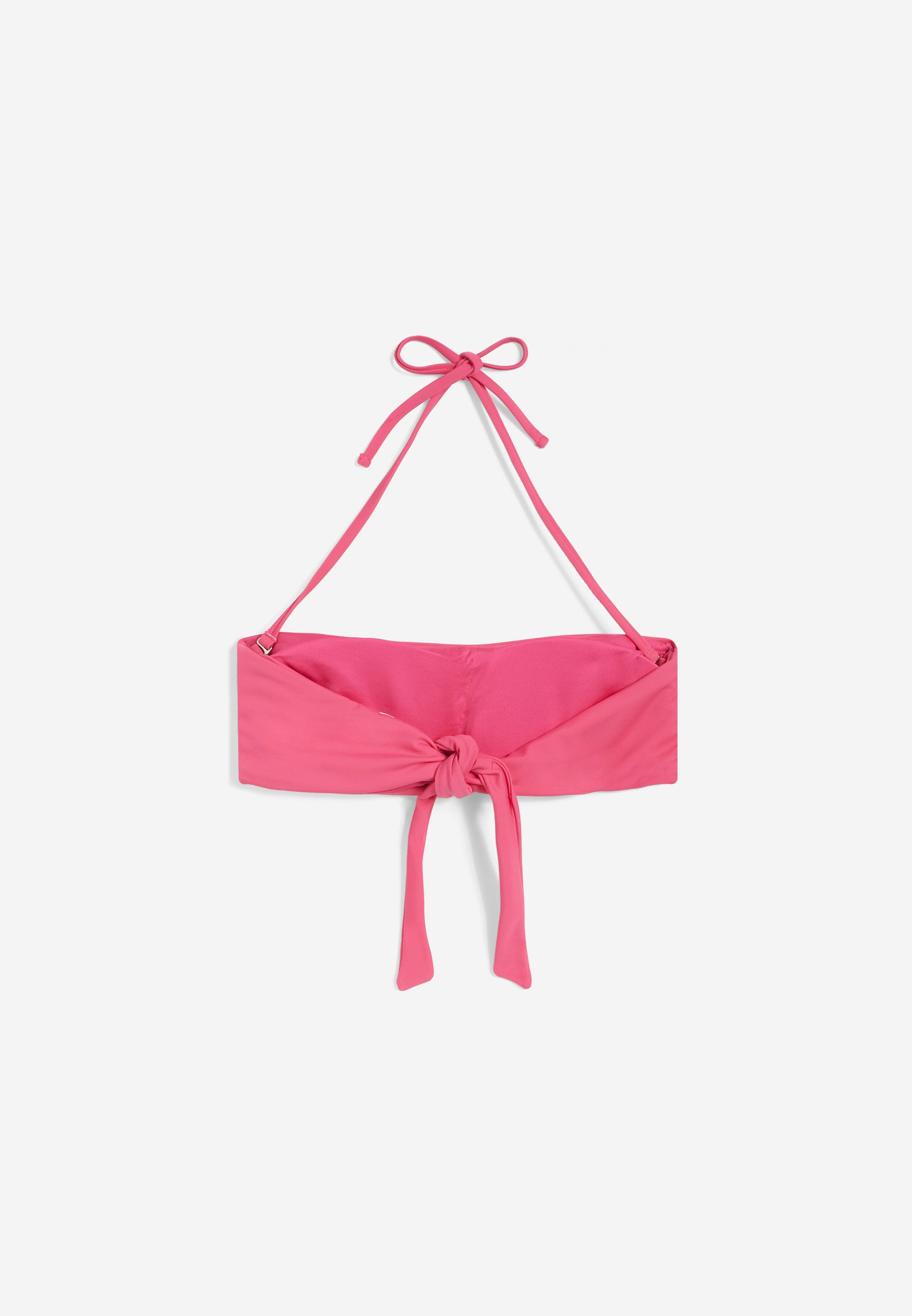 Bandeau-Bikinioberteil mit Freddy Logo - FUCHSIA