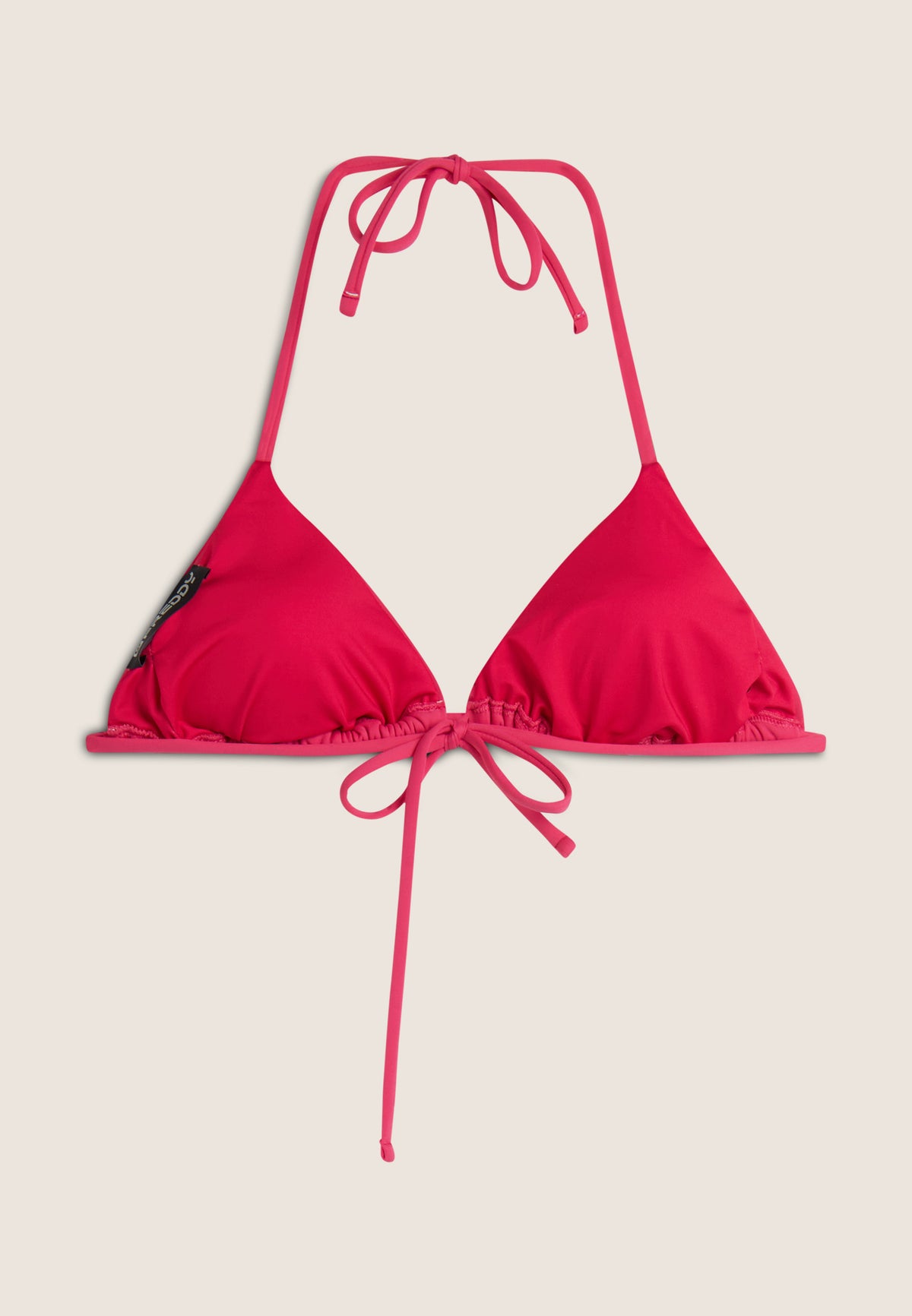 Triangel-Bikinioberteil mit Strassverzierung - FUCHSIA