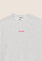 Comfort t-shirt in melange jersey with neon details - White Melange