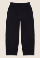 Fleece balloon trousers with faded effect - Black